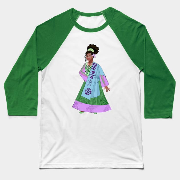 Yoruba and Akan diaspora princess Baseball T-Shirt by ICArtist